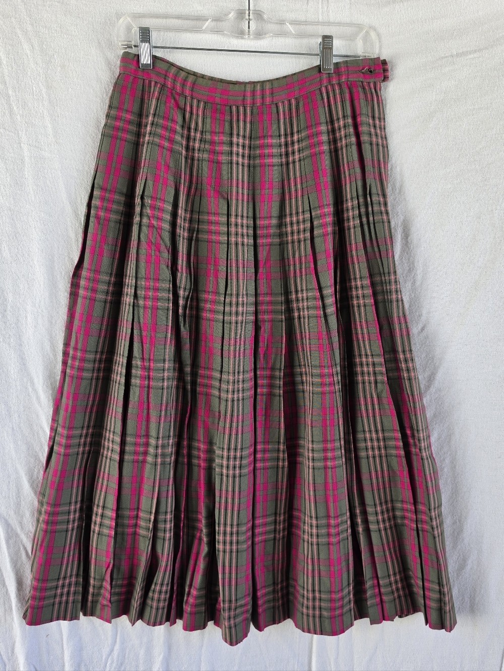 Vintage Pendleton Sophisticates Plaid Pleated Skirt Women’s Size 8 USA Classic